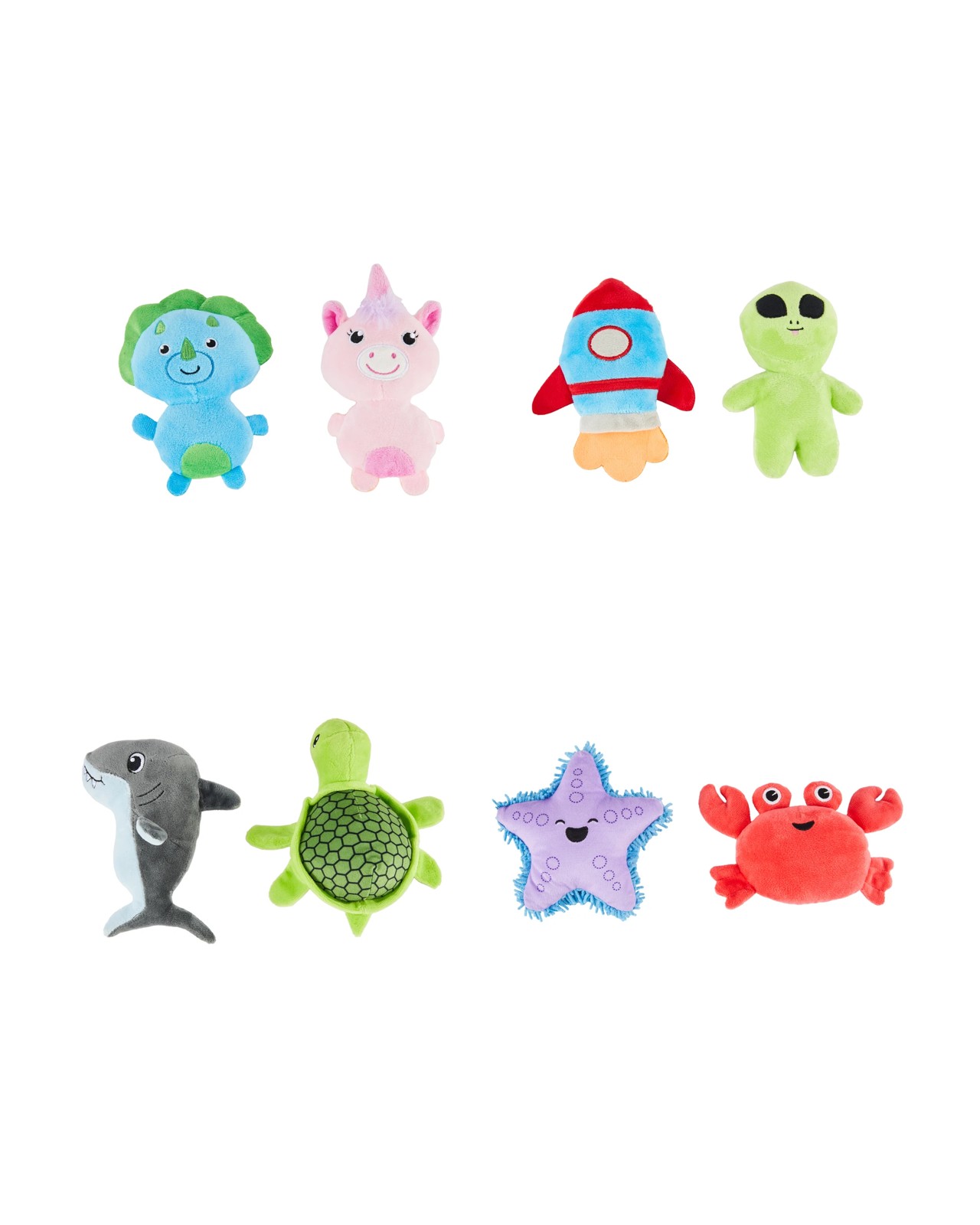 2 Pack Pet Plush Puppy Toys, Assorted - Anko 2 of 4