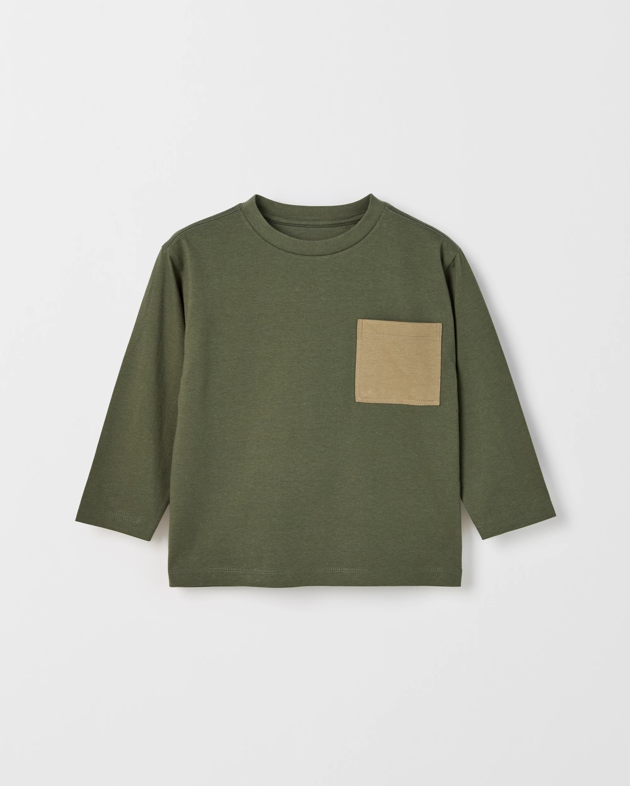 Australian Cotton 3 Pack Long Sleeve T-Shirts - Green 4 of 5