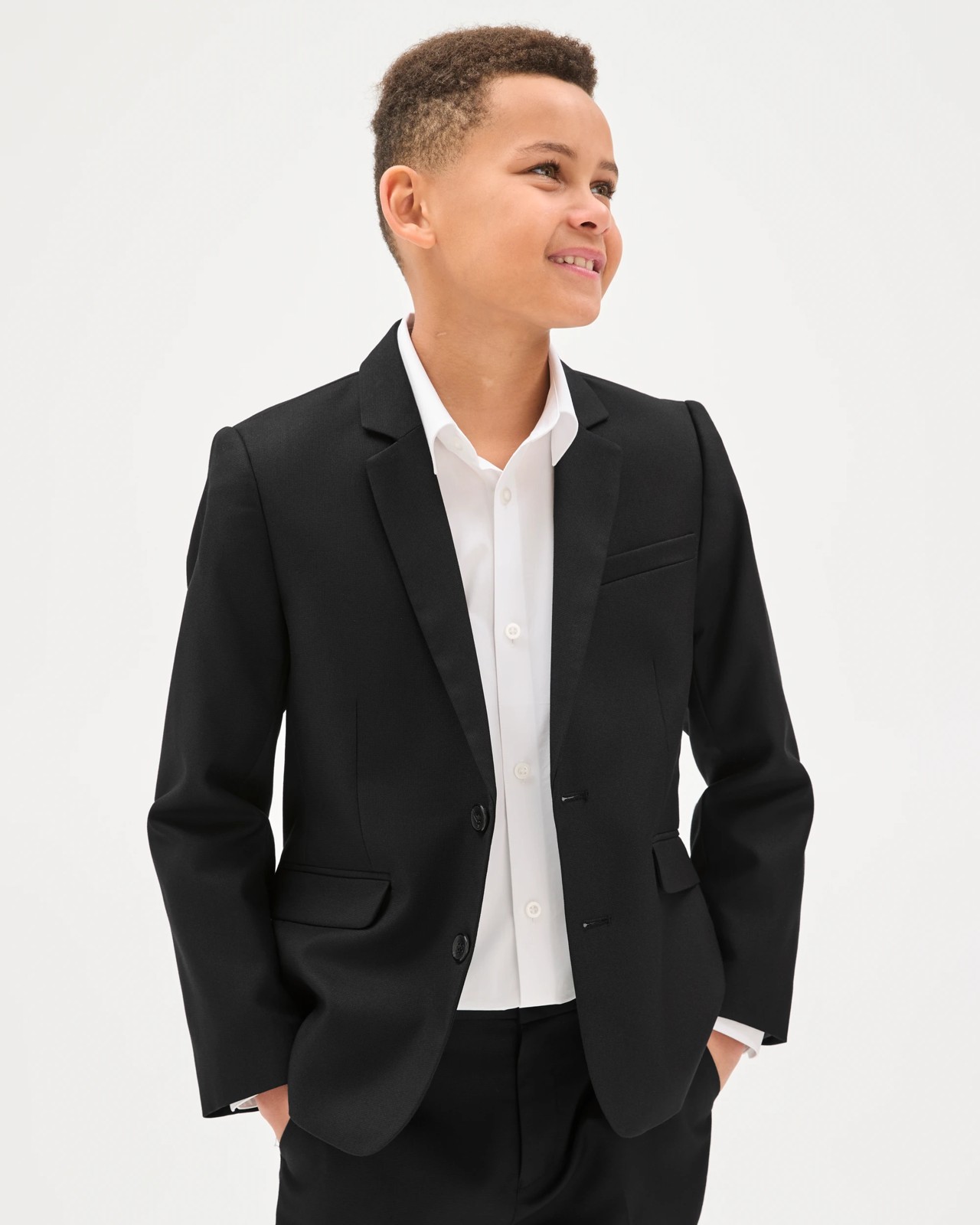 Boys Suiting Jacket - Black 3 of 6