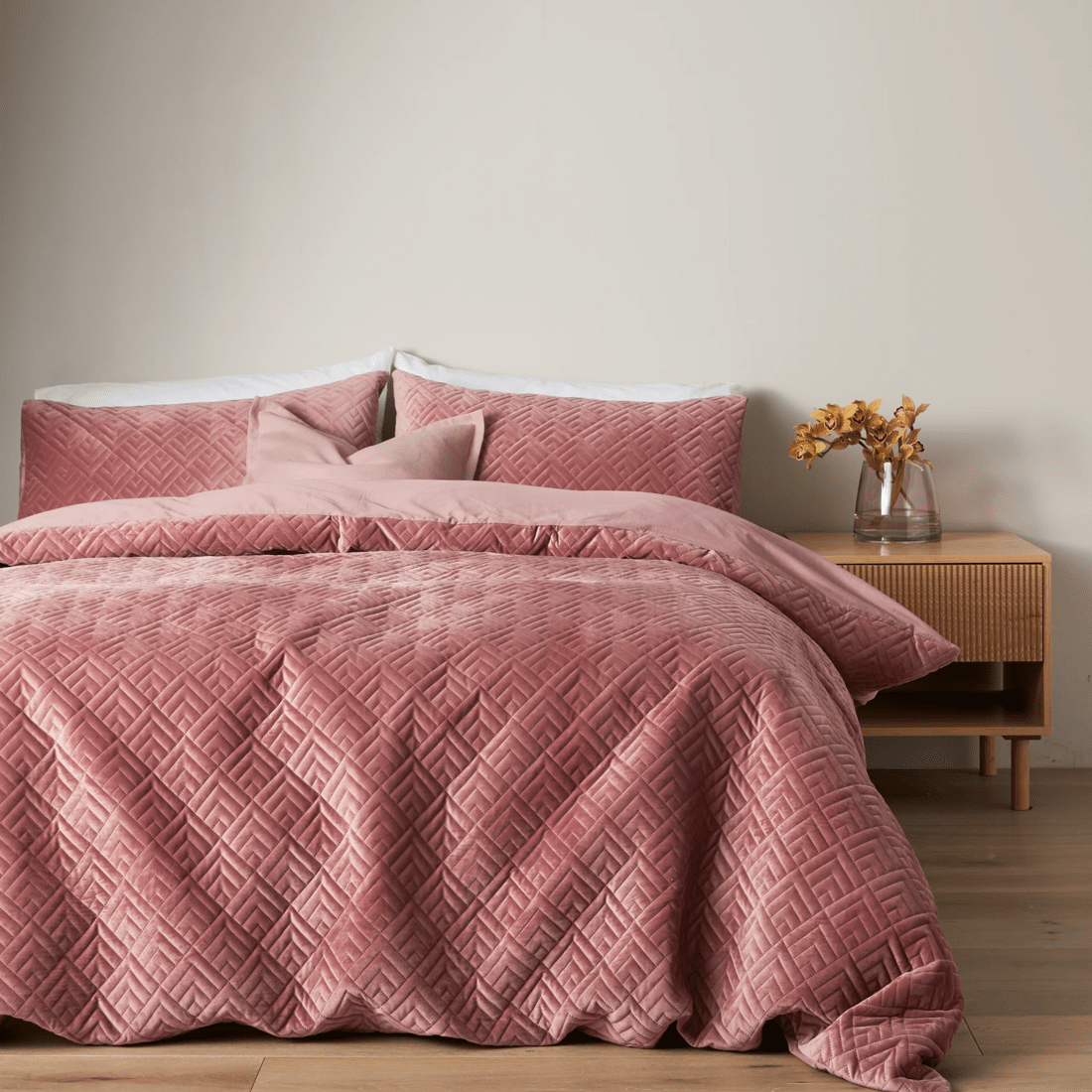 Amiyah Velvet Quilt Cover Set Target Australia