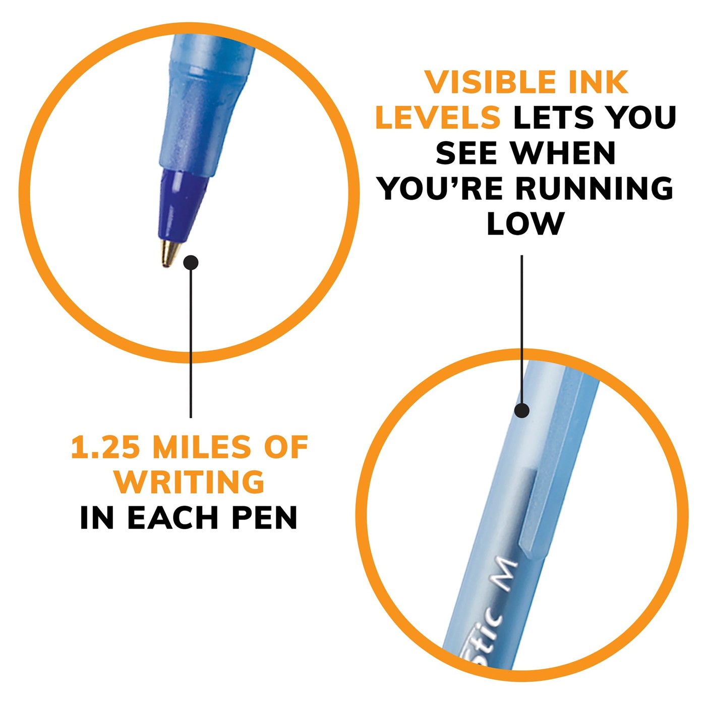 15 Pack BIC Round Stic Assorted Ballpoint Pens 2 of 5