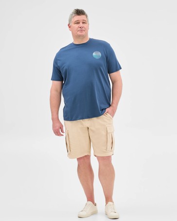Plus Size Australian Cotton Circle Print T-Shirt