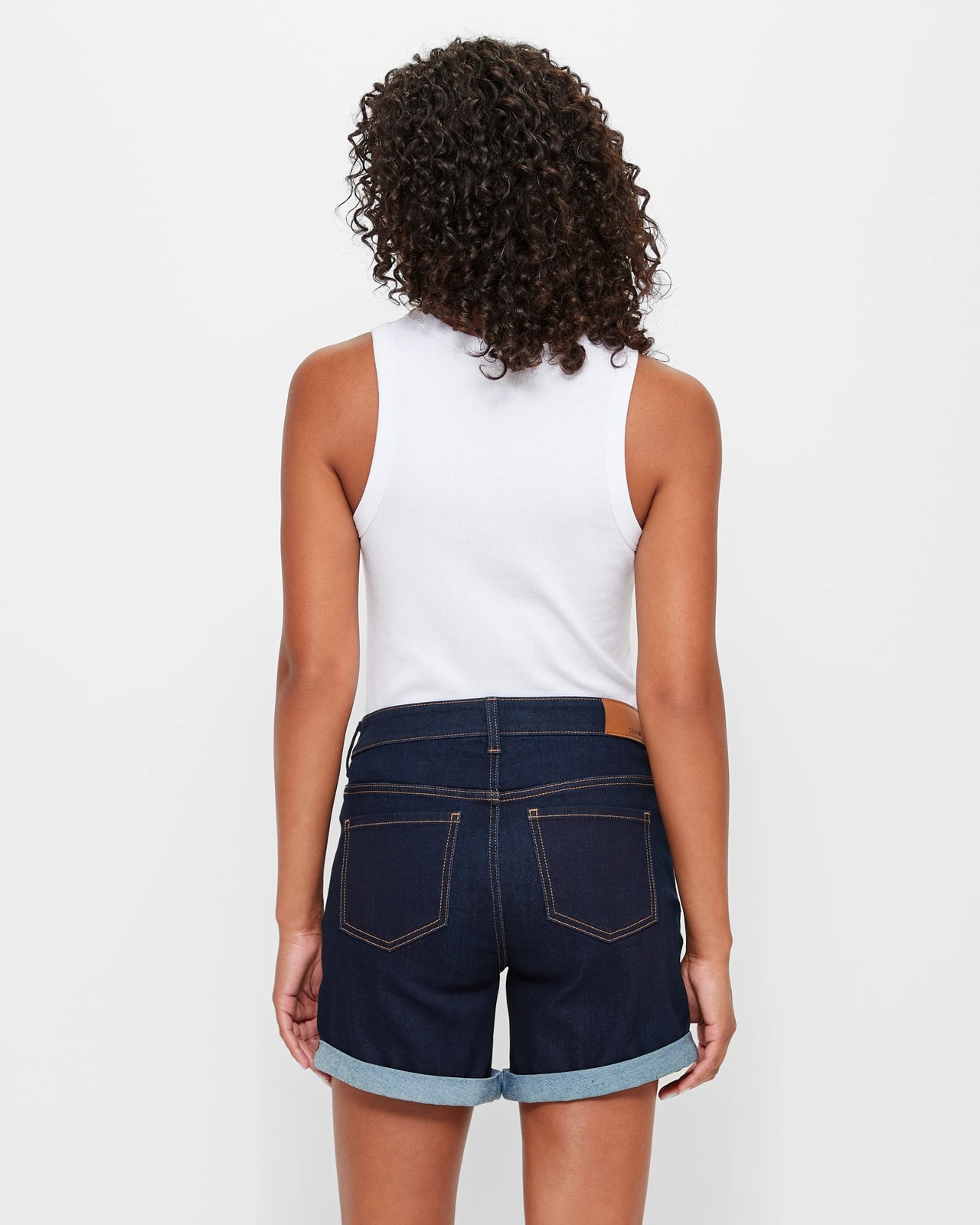 Classic Roll Cuff Denim Shorts