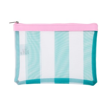 Anko Pencil Case Mesh - Green Stripe