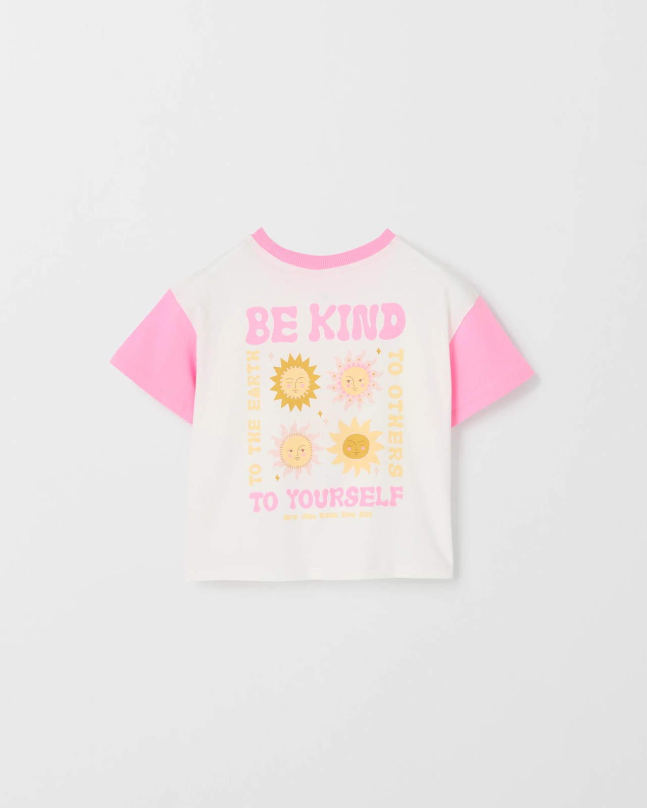Australian Cotton Oversized T-Shirt - White Sun Placement  3 of 3