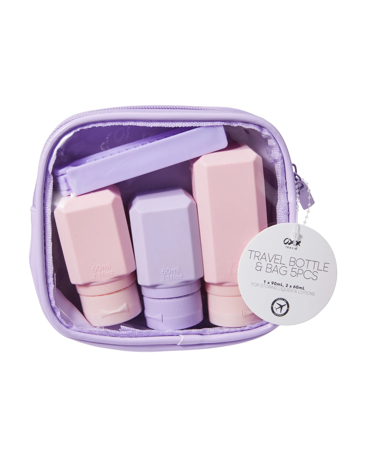 OXX Travel Piece Travel Bottle and Bag 4 of 4