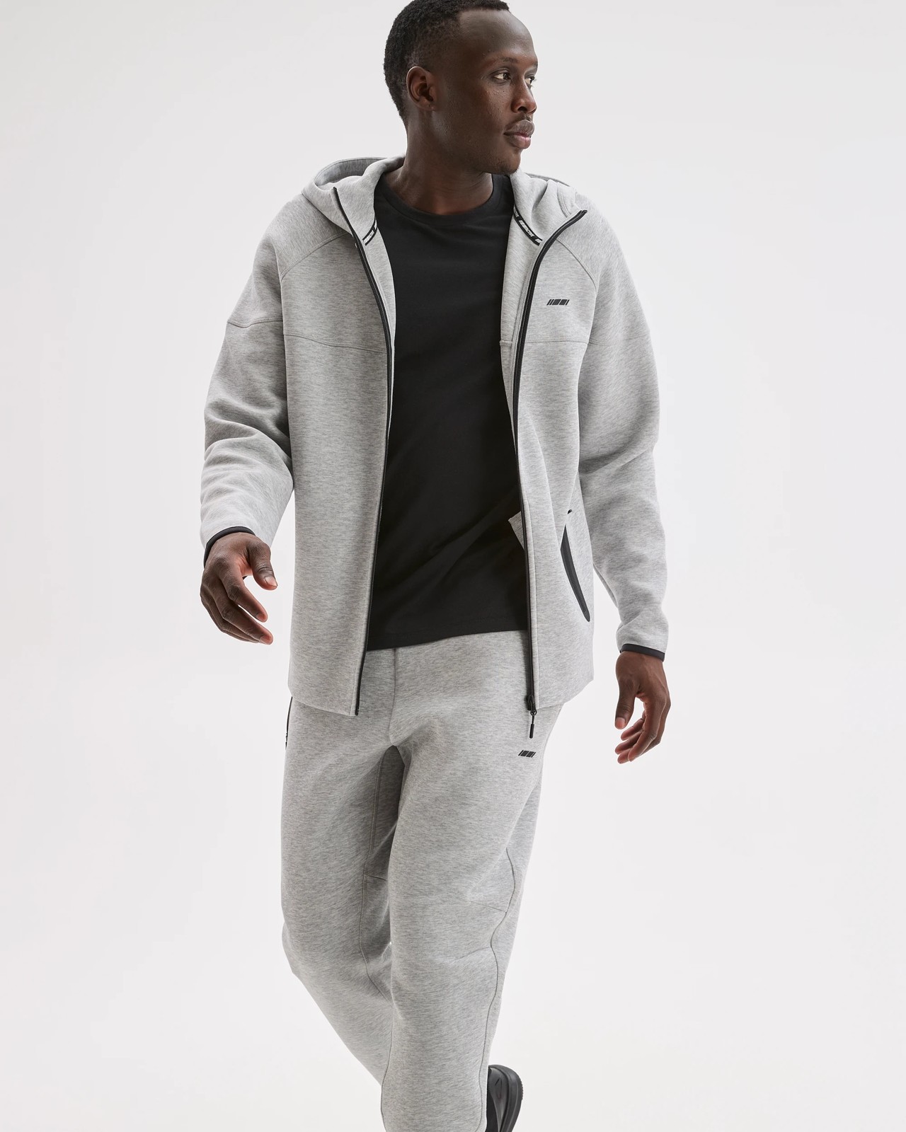 Active Australian Cotton Blend Tech Pullover Hoodie - Grey Marle 2 of 5