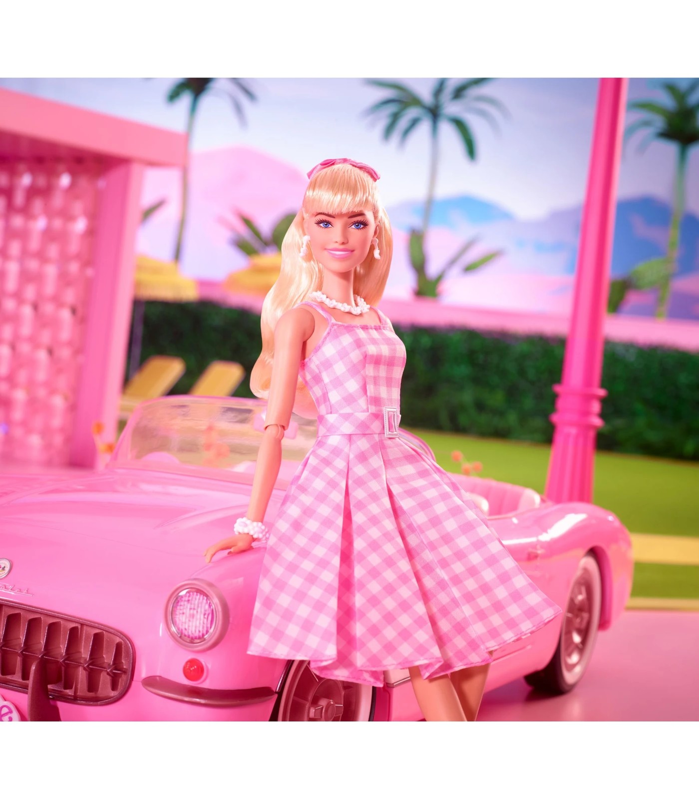 Mattel 2012 Barbie store Dream House #Y7437 Barbie Doll Lashes Pink Metallic Dress