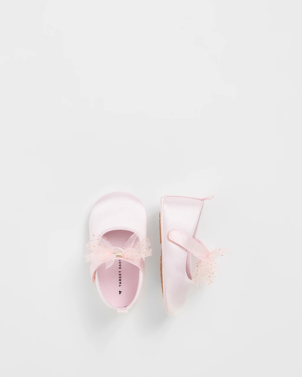 Baby Pre-Walker Satin Bow Pumps 3 of 3