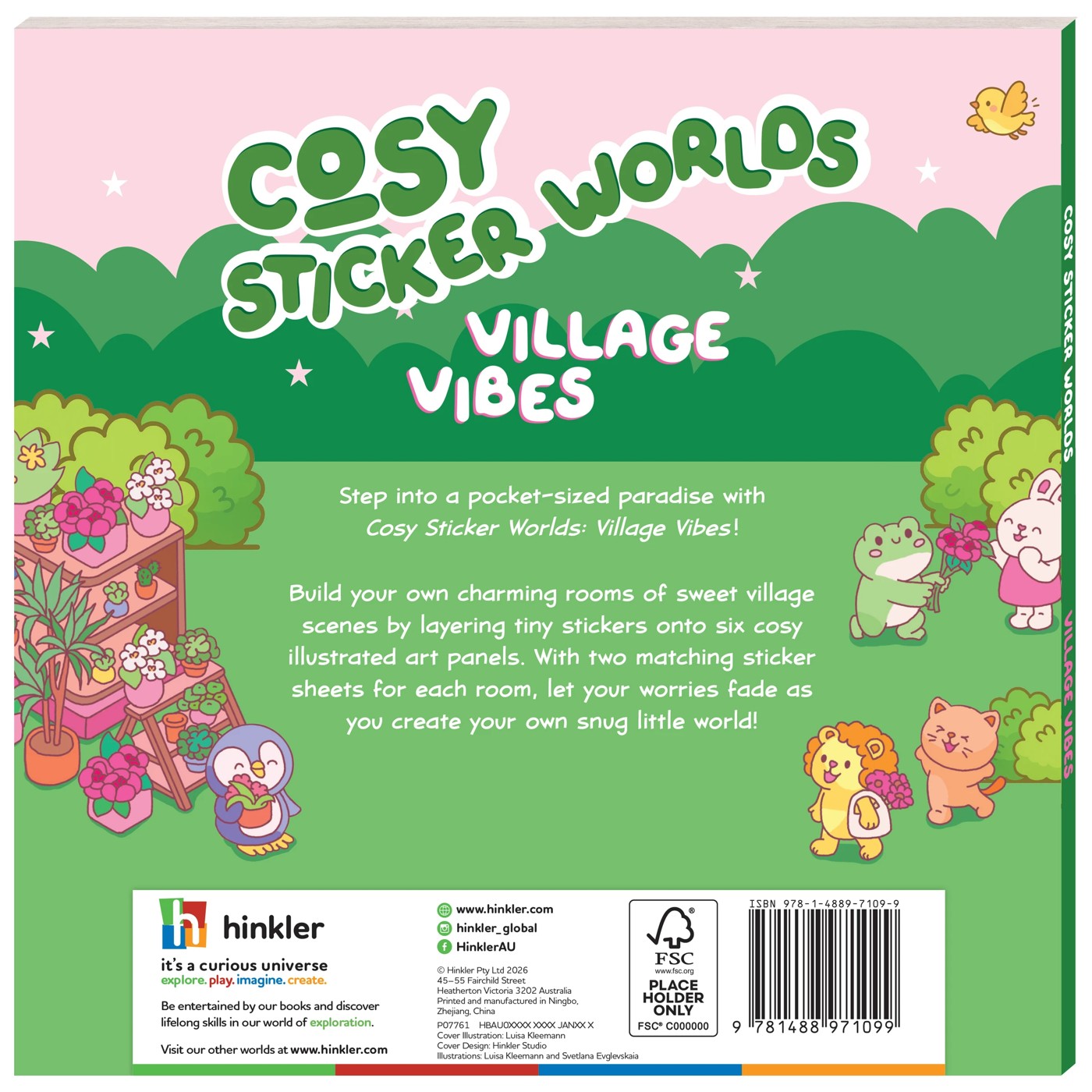 Cosy Sticker Worlds: Village Vibes - Book 2 of 6
