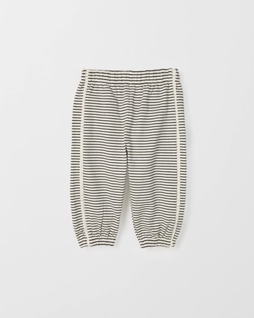 Baby Organic Cotton Lace Trim Trackpants