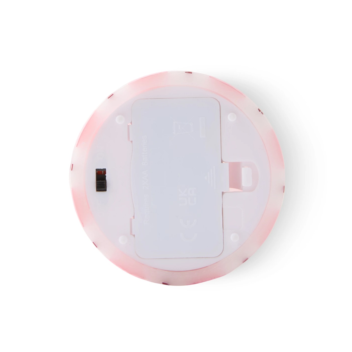Anko Pink and Fig Stripe LED Candle Set 5 of 6