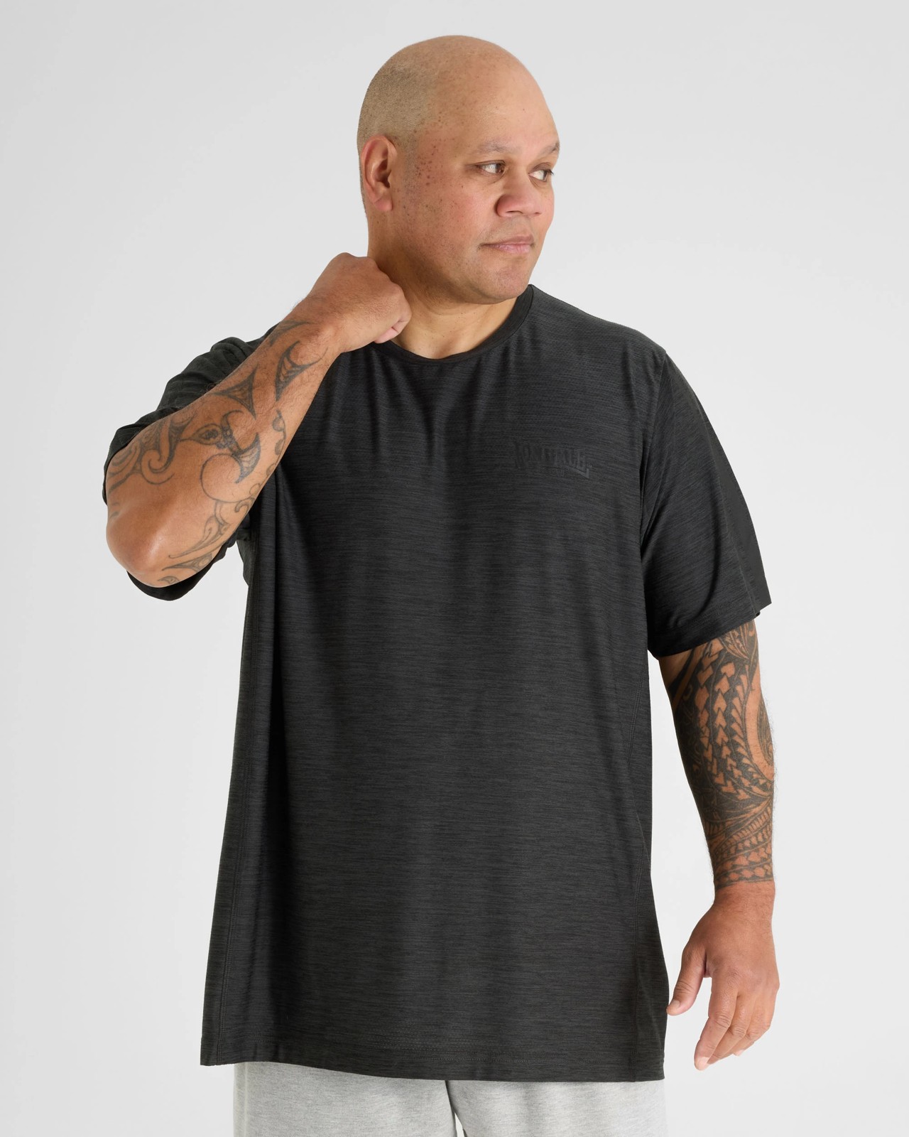 Lonsdale London Plus Size Active T-Shirt - Black 4 of 4