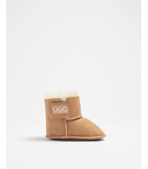 Baby Sheepskin and Leather Slipper Boot