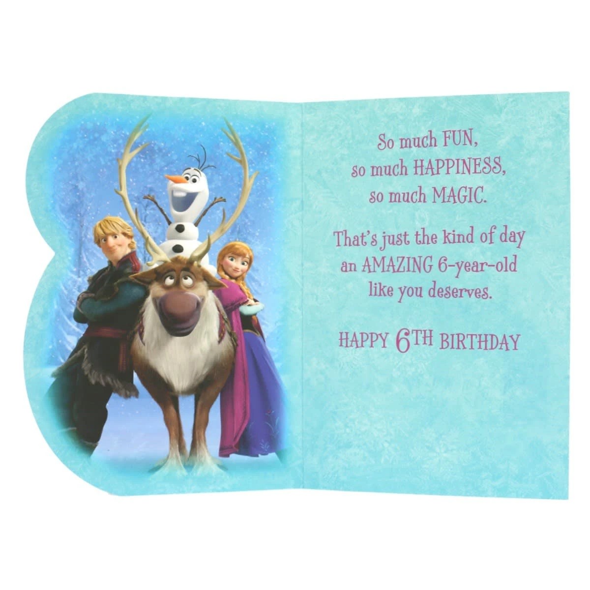 Connections from Hallmark Disney Frozen 6th Birthday Card - Happiness & Magic! 2 of 3
