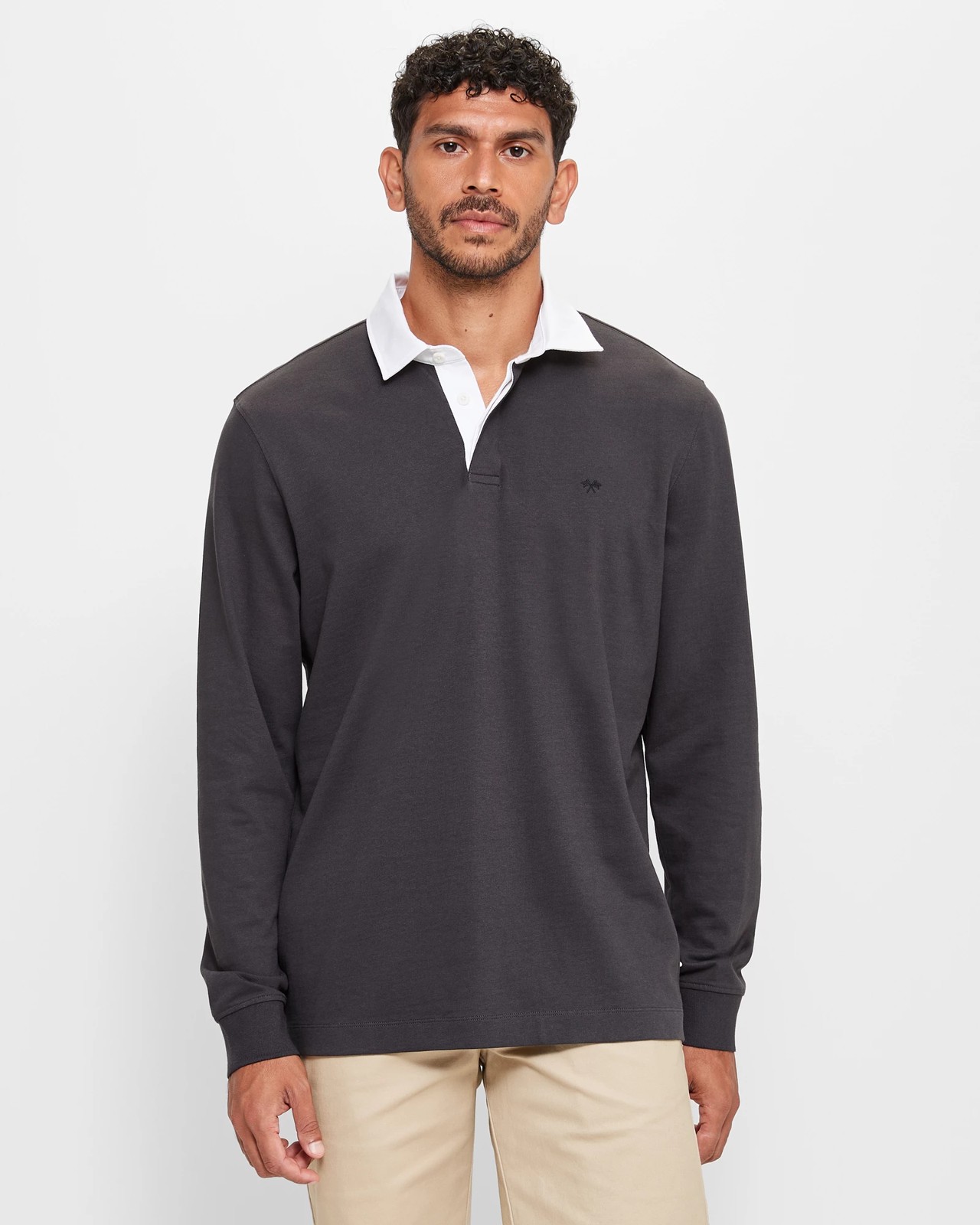 Rugby Polo Shirt - Washed Black | Target Australia