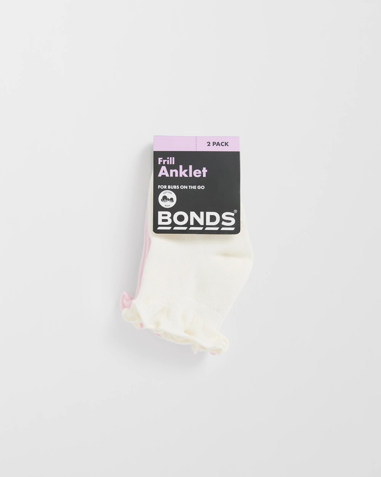 Bonds Baby 2 Pack Frill Anklet Socks 6 of 6