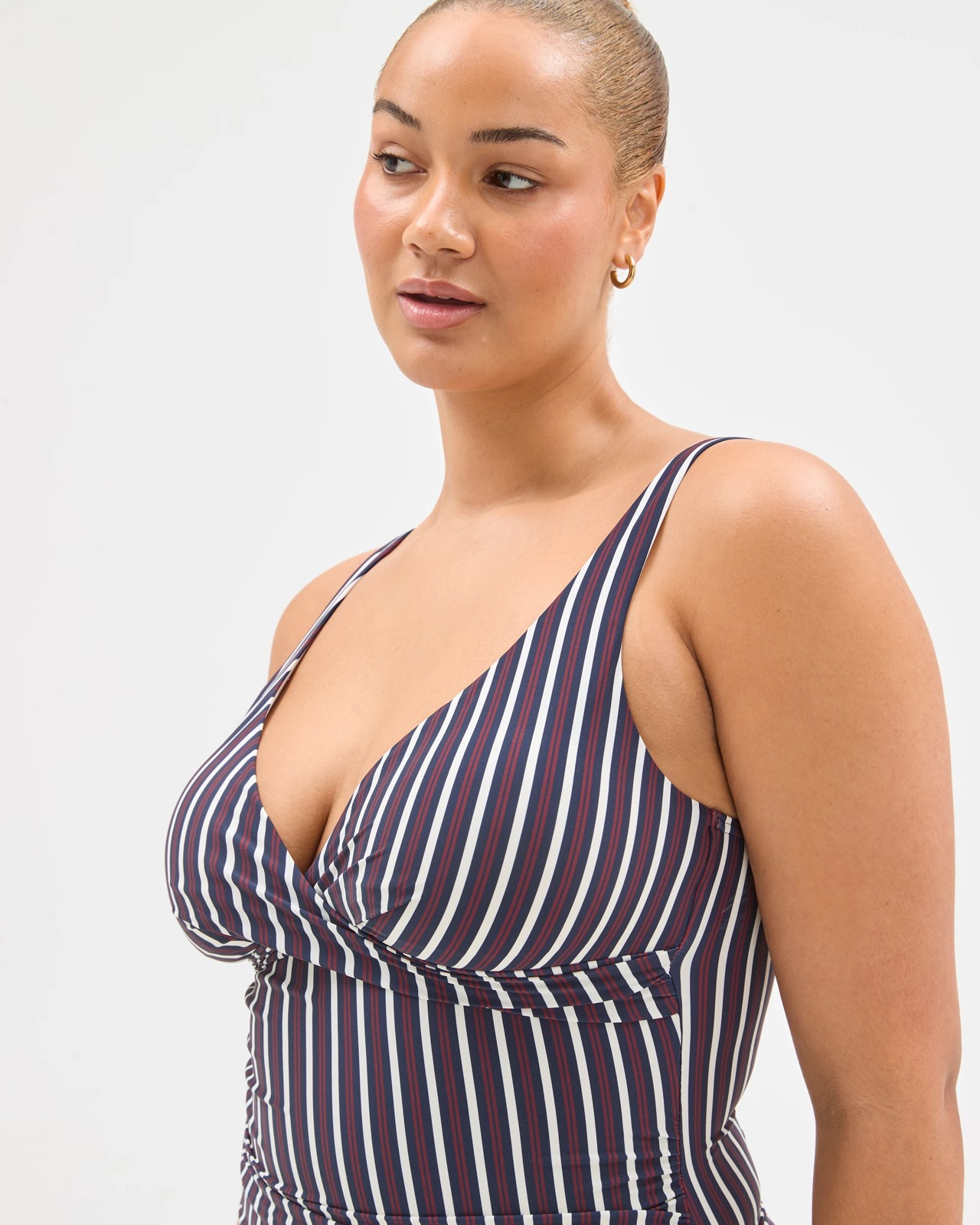 Shape Your Body Resort V-Neck Matte Micro Swim Tankini Top 4 of 5