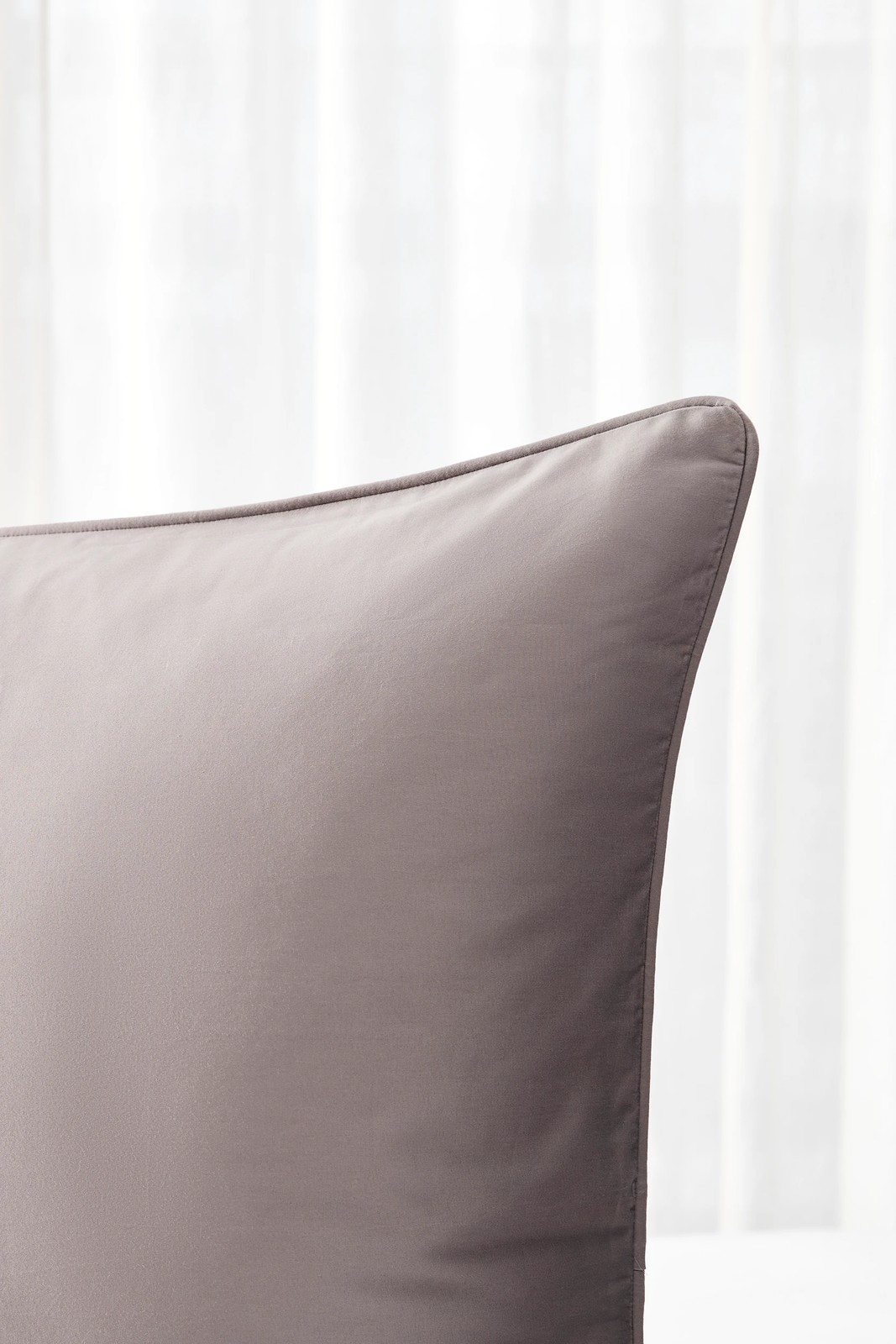 Luxury Egyptian Cotton European Pillowcase -  Grey 2 of 2
