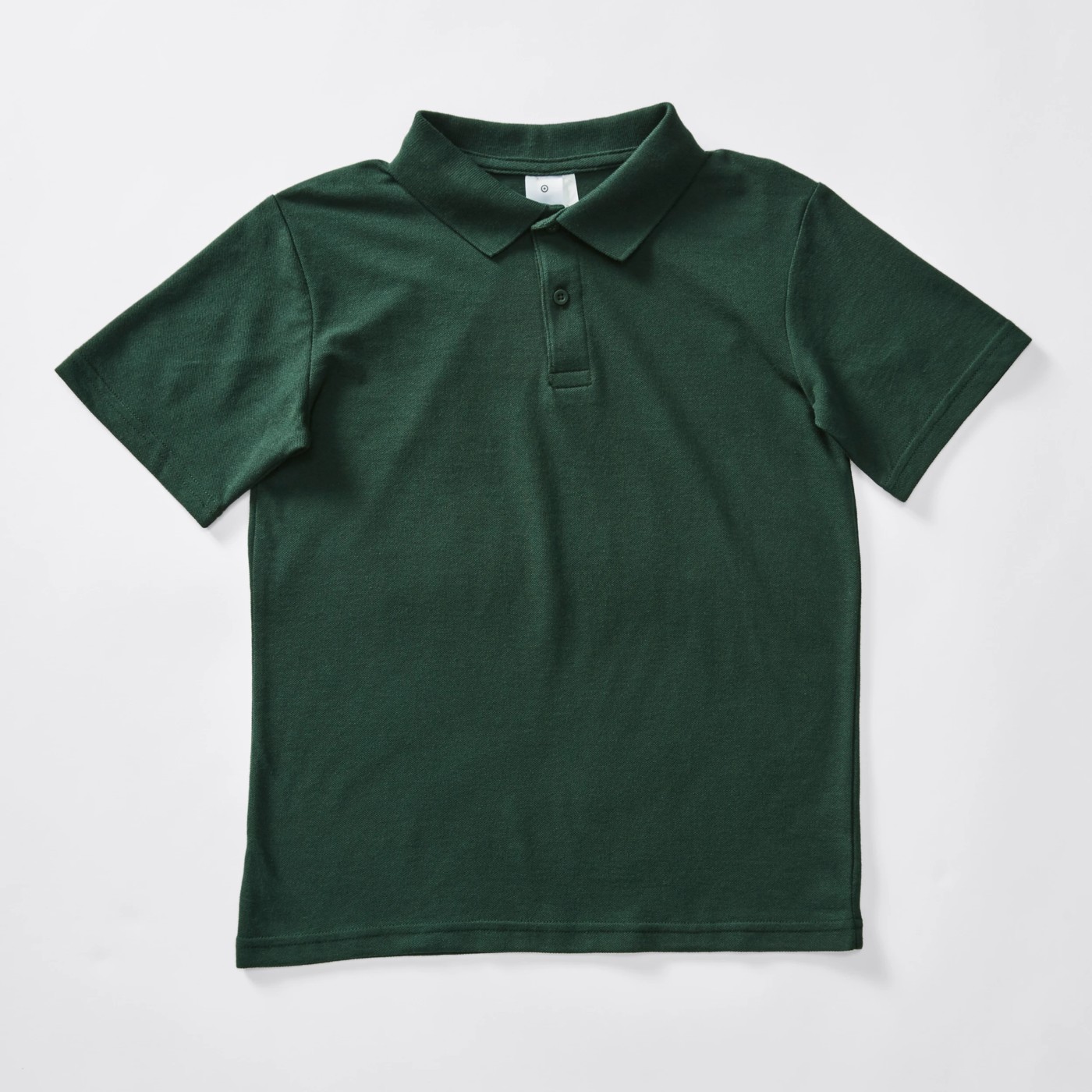 Short Sleeve School Polo Top - Bottle Green 4 of 4