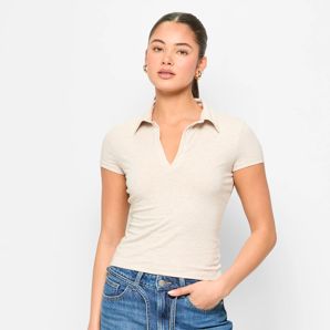 Australian Cotton Double Layer Polo Top - Lily Loves product image