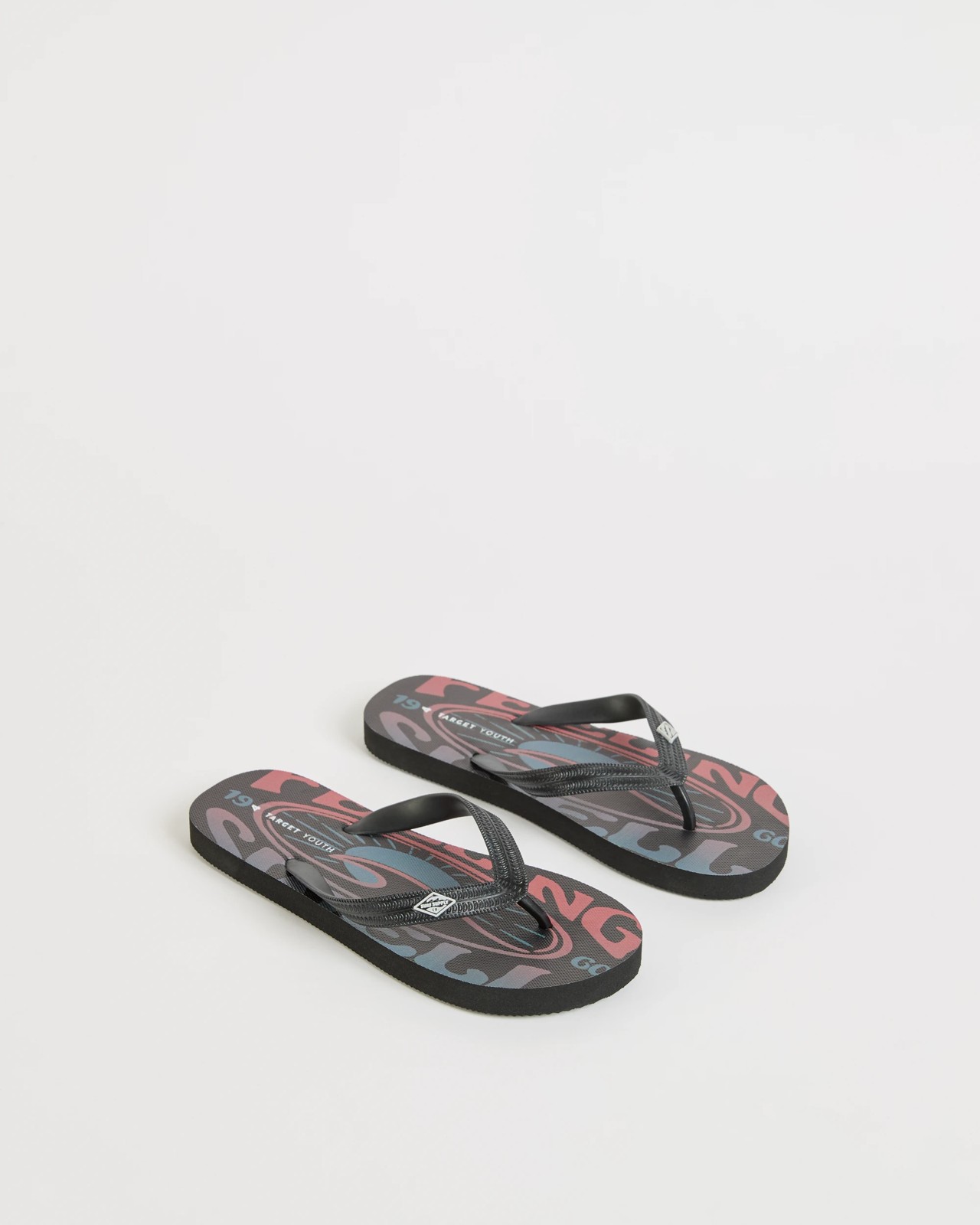 Junior/Senior Printed Thongs - Black 2 of 3