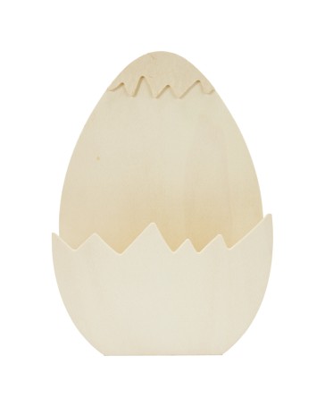 Anko Wood Blank Cracked Egg