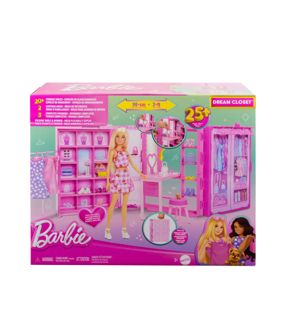 Barbie Dream Closet Toy Playset with Fashion Doll