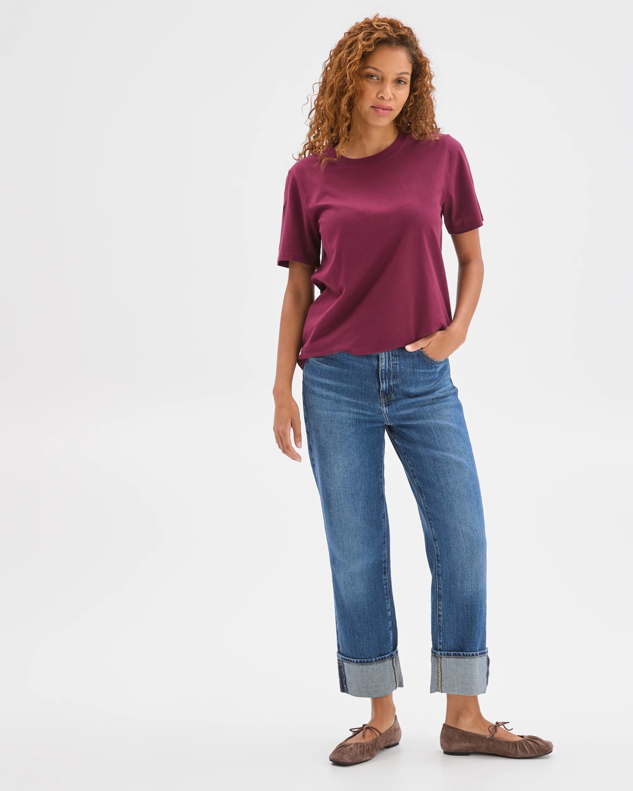 Australian Cotton Classic T-Shirt - Boysenberry 2 of 6