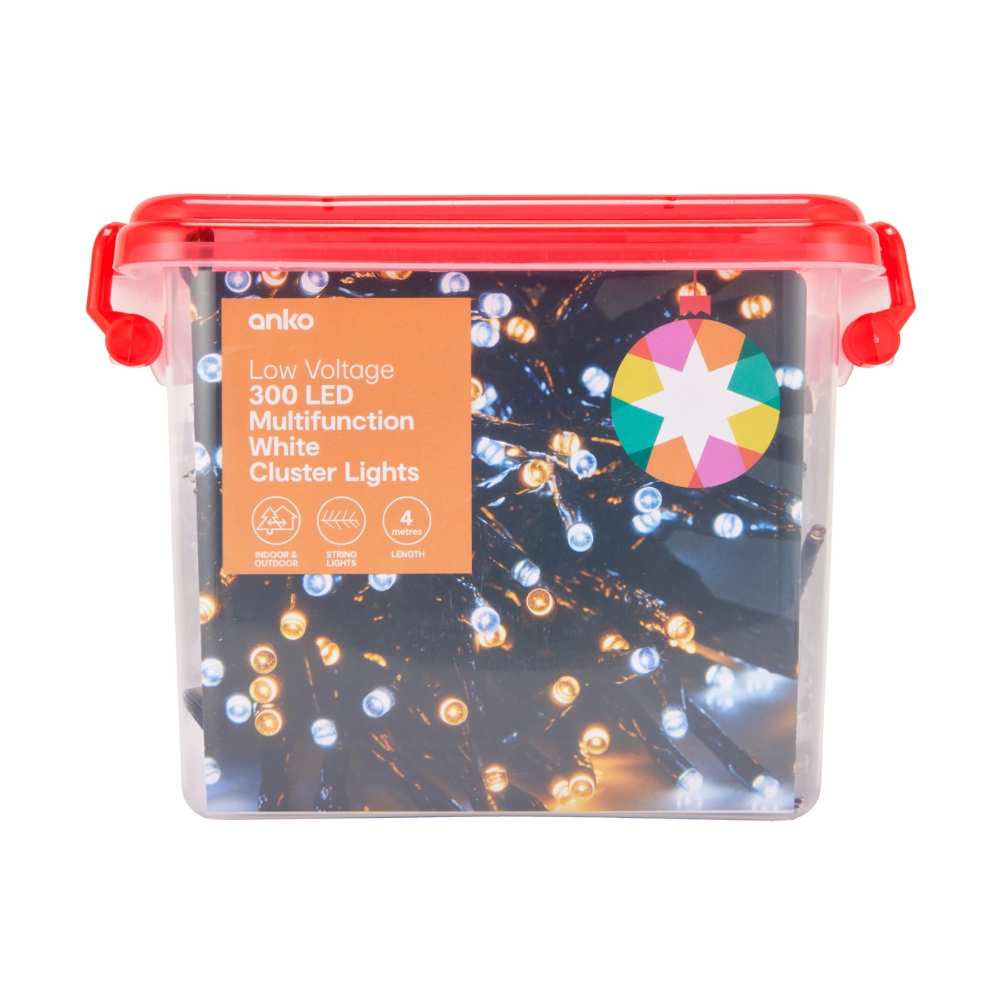 300 Low Voltage LED Multifunction White Cluster Lights Anko Target Australia