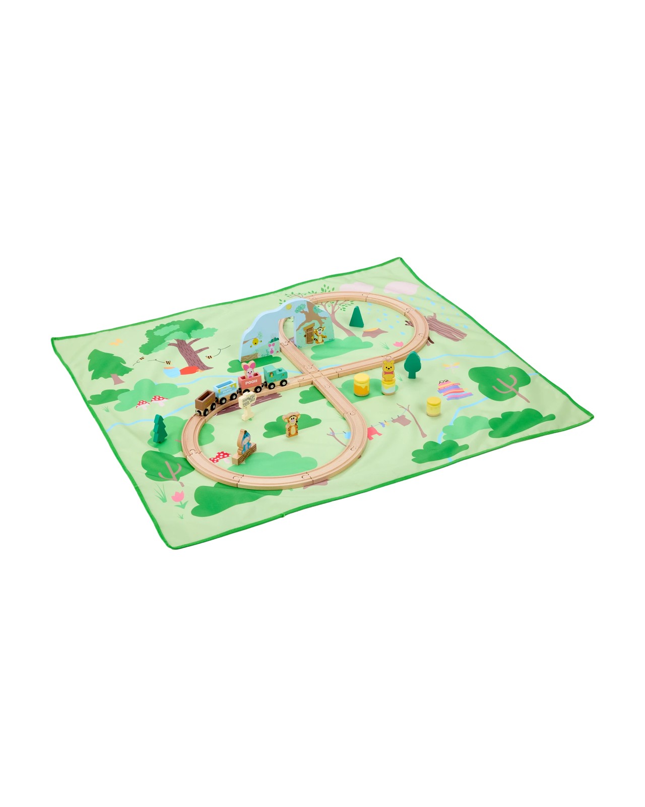 36 Piece Disney Winnie the Pooh Wooden Train Set 3 of 6