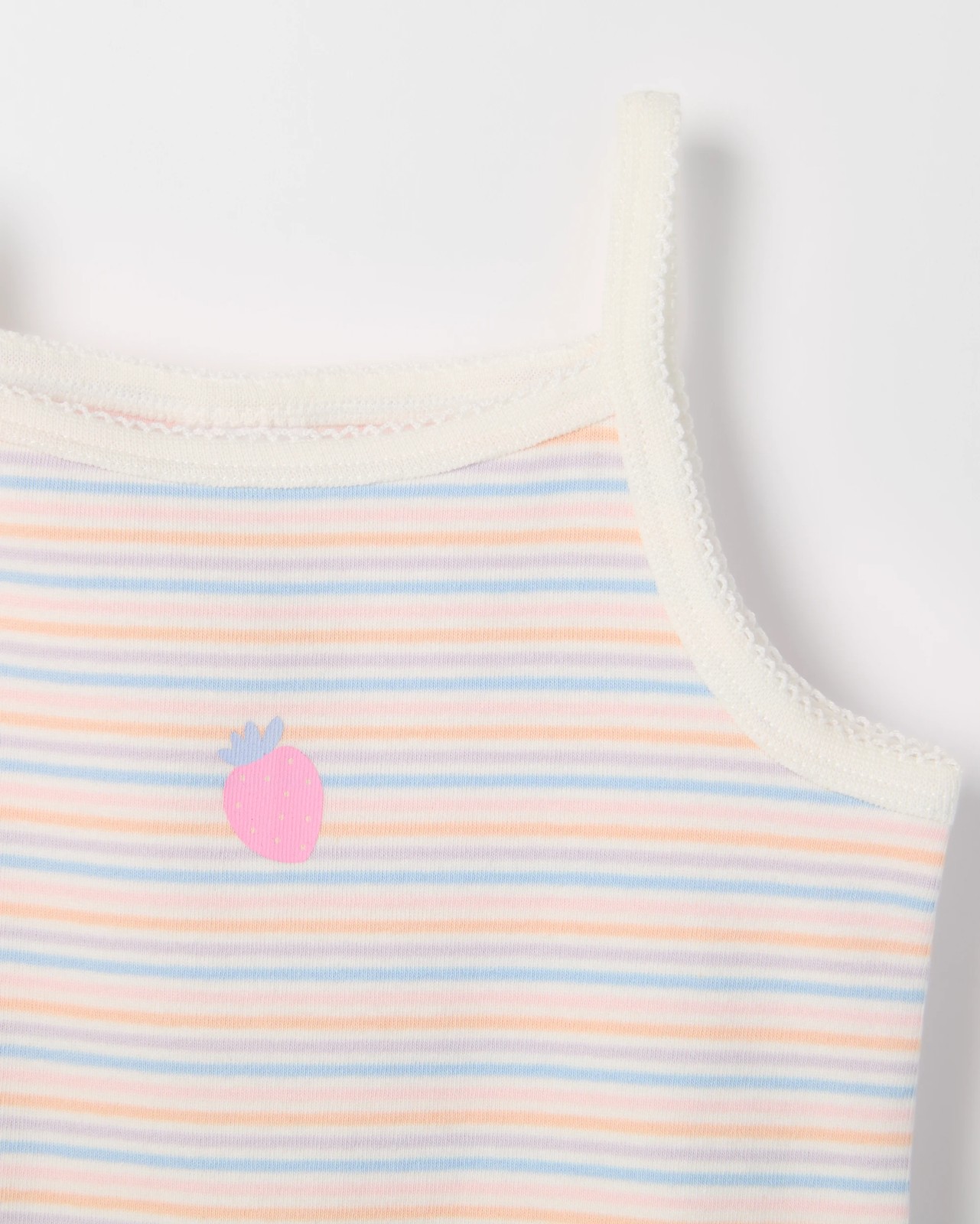 Baby 3 Pack Strappy Rib Sleeveless Bodysuits 5 of 5