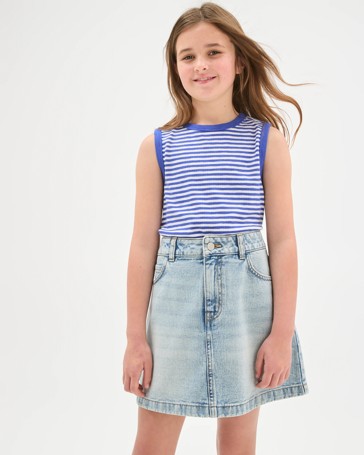 Essential Sleeveless Relaxed Rib Tank Top