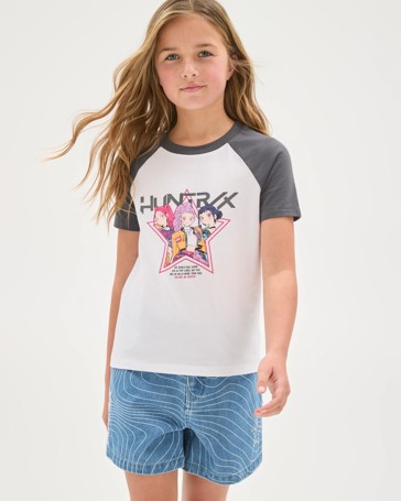 Licensed KPop Demon Hunters Australian Cotton Raglan Sleeve T-Shirt