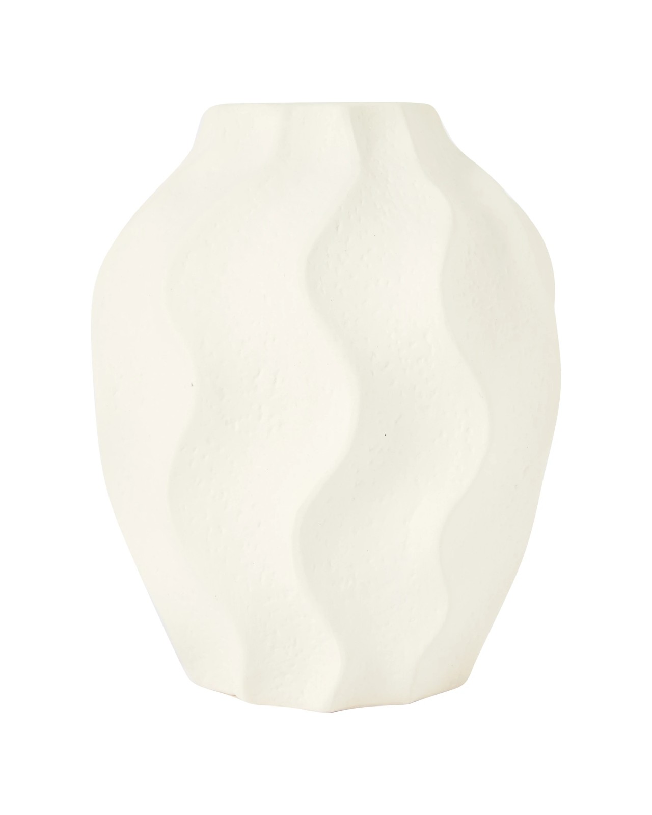 Anko Textured Wavy Ceramic Vase 2 of 4