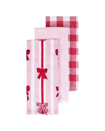 Anko 3 Pack Bow Tea Towels