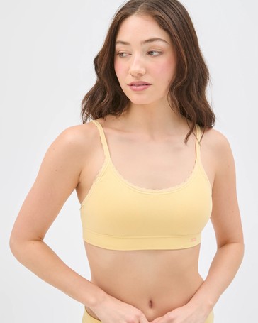 Lily Loves Rib & Lace Seamfree Crop Top