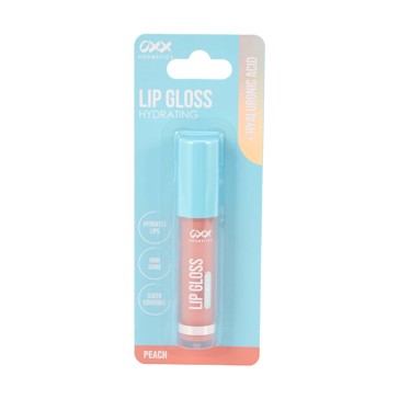 Hydrating Lip Gloss, Peach, Hyaluronic Acid - OXX Cosmetics