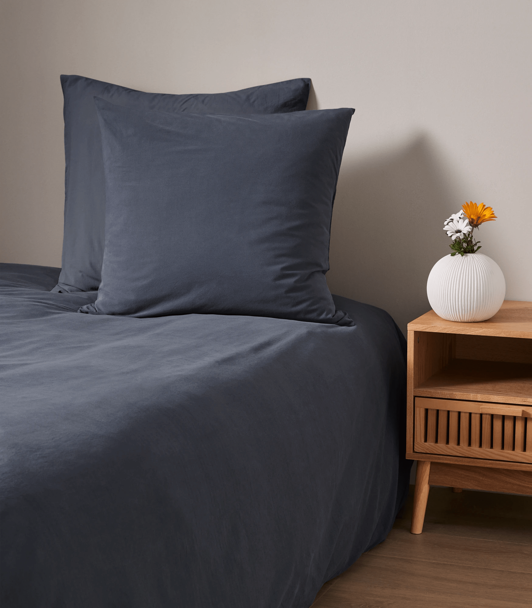 Navy blue hot sale european pillowcases