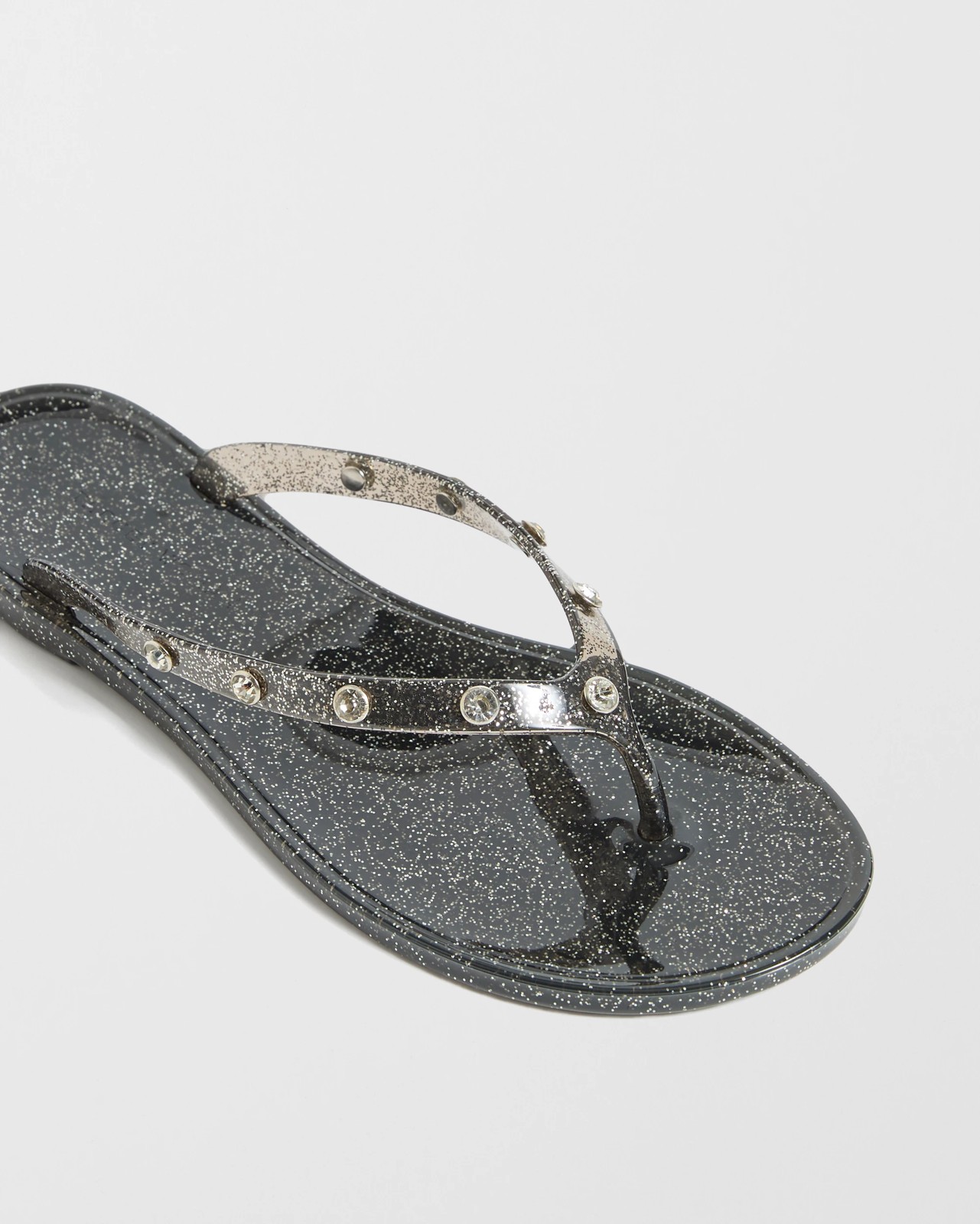 Katie Bling Jelly Thongs - Black 2 of 2