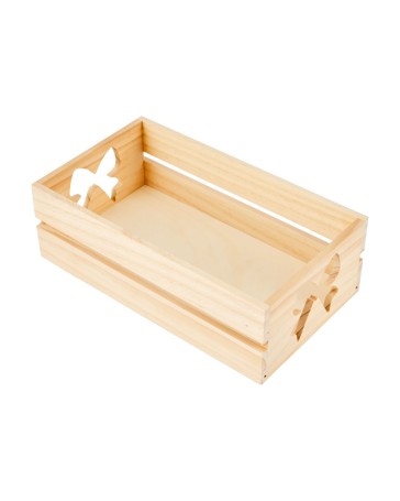 Anko Craft Wood Blank Christmas Bow Crate