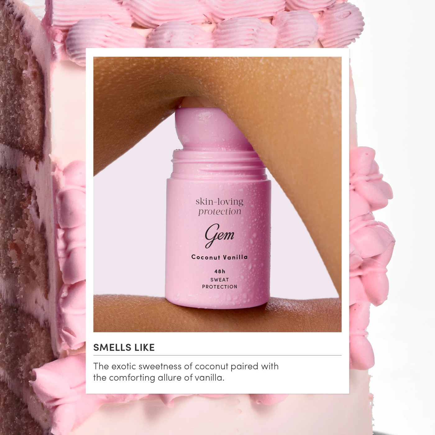 Gem Skin Loving Roll on Deodorant 50ml - Coconut & Vanilla 2 of 5