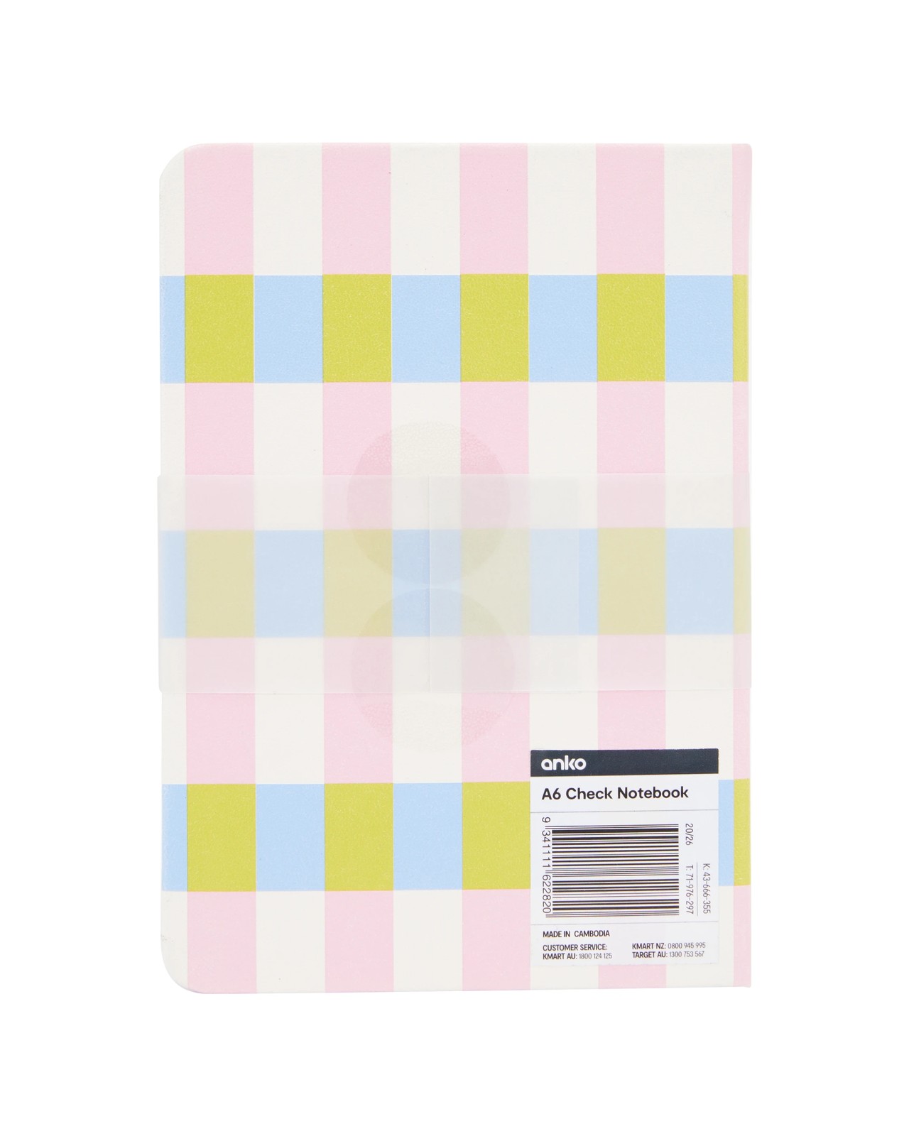 Anko A6 Check Notebook 4 of 4