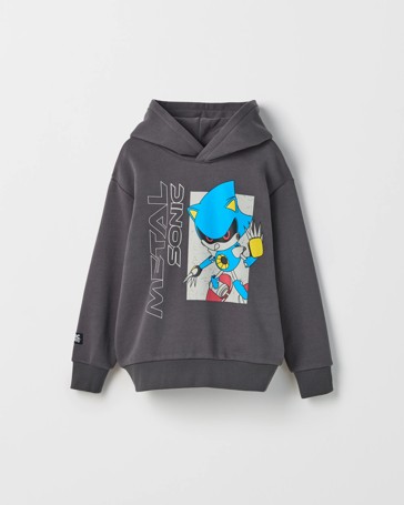 Sonic The Hedgehog Australian Cotton Blend Popover Hoodie
