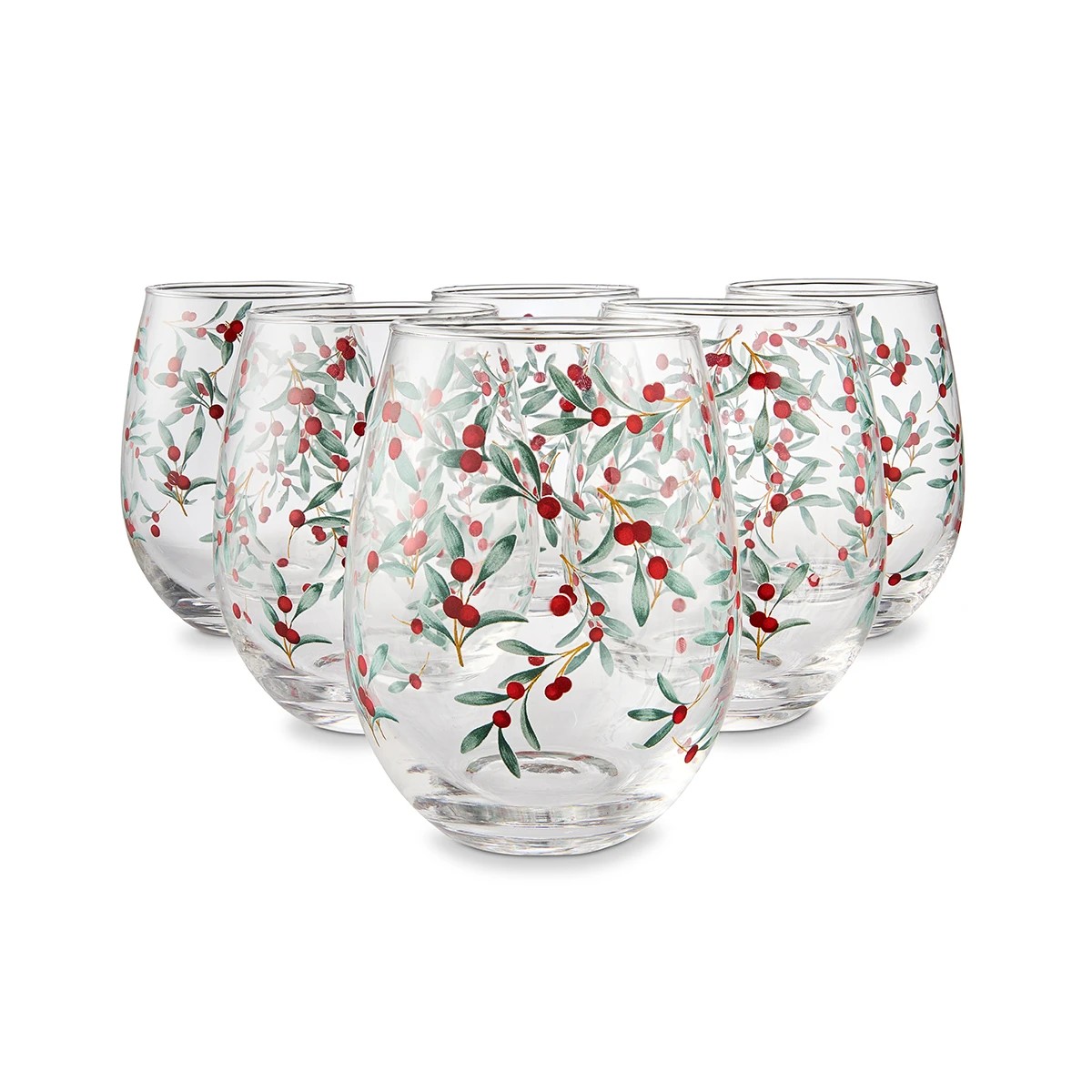 6 Traditional Foliage Stemless Glasses Anko Target Australia