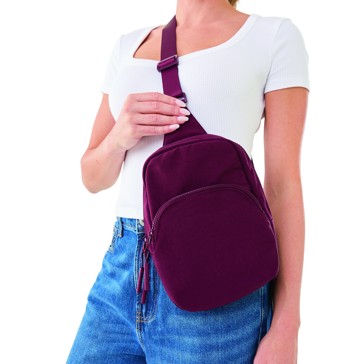 Anko Travel Sling Bag - Burgundy