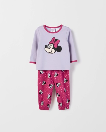 Disney Minnie Organic Cotton Baby Knit/Flannel Pyjama Set