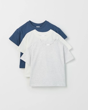 Baby Organic Cotton 3 Pack Relaxed T-Shirts