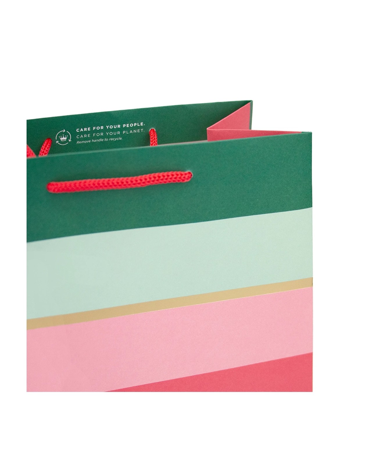 Hallmark Christmas Stripes Flair Gift Bag - Large 3 of 3