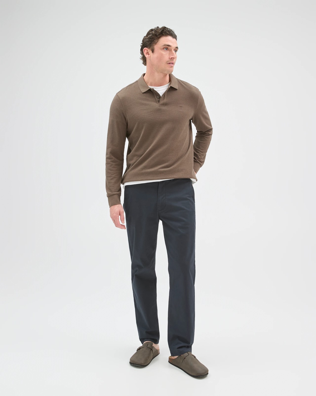 Australian Cotton Relaxed Fit Chino Pants  - Navy 2 of 6